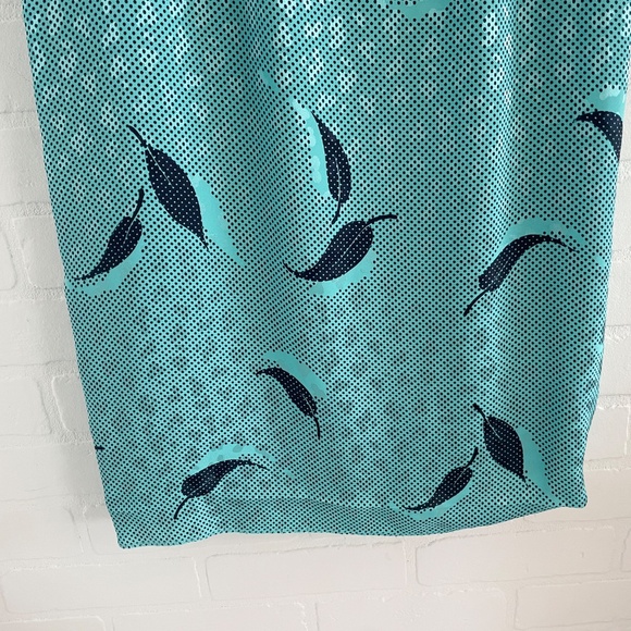 Vintage 80s Matching Set (3 pieces) Blazer Cami Midi skirt Iridescent Blue Sz S - Picture 15 of 15